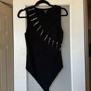 NWT Fashion Nova - pin thong bodysuit. Size XL. Never worn!